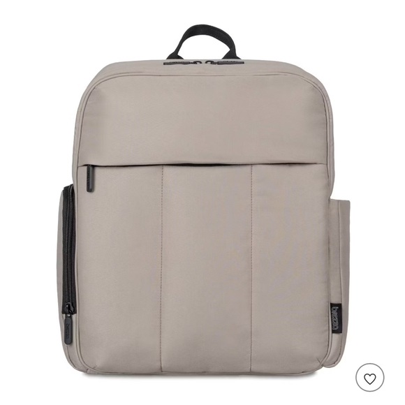 Baby Brezza Gio Taupe Quilted Diaper Bag Backpack